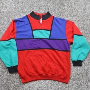 Blast Sweatshirt Women's MP vintage Color Block Quilted Retro Pullover‎ 90s